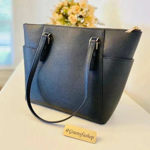 Michael Kors Charlotte Top Zip Tote shoulder bag black - Picture 4 of 10